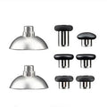 For PS4 Joystick 8pcs /Set Gamepad Metal Buttons Mushroom Head Magnetic Base Cross Keys Accessory Set