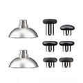 For PS5 Joystick 8pcs /Set Gamepad Metal Buttons Mushroom Head Magnetic Base Cross Keys Accessory Set