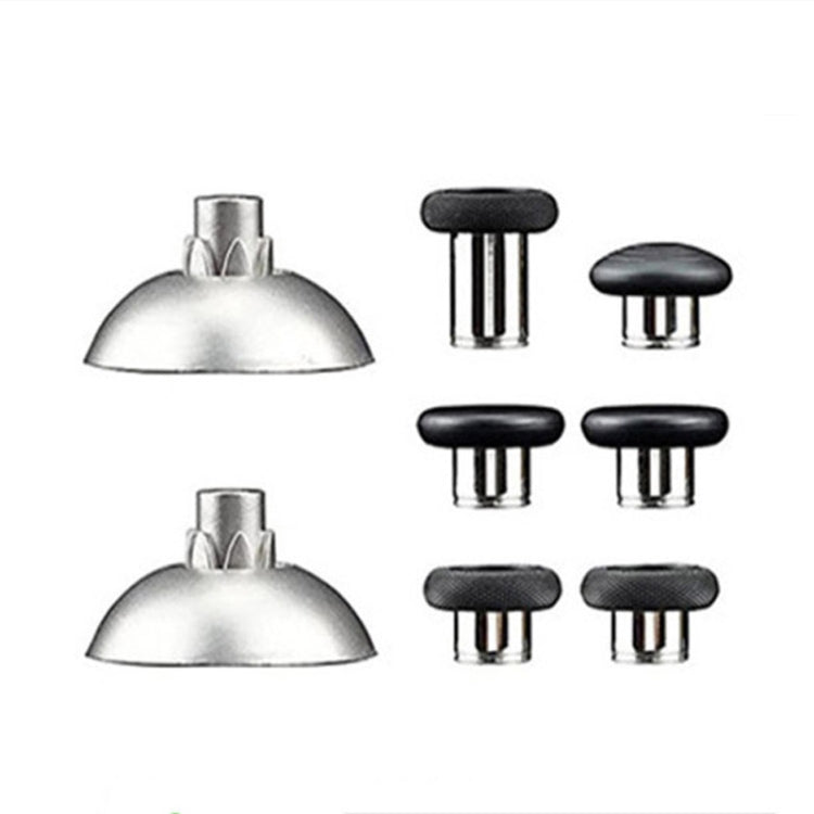 For PS5 Joystick 8pcs /Set Gamepad Metal Buttons Mushroom Head Magnetic Base Cross Keys Accessory Set