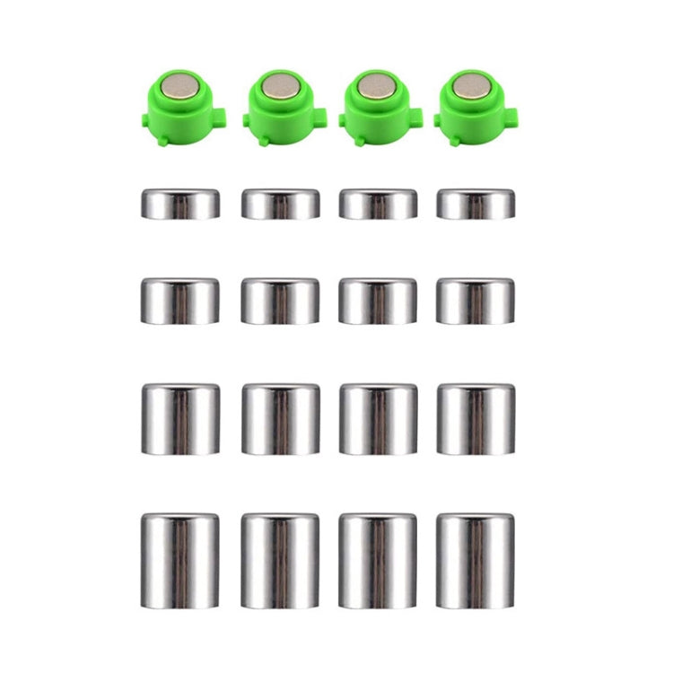 For PS4 20pcs /Set Gamepad Metal Buttons Mushroom Head Magnetic Base Cross Keys Accessory Set