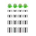 For PS4 20pcs /Set Gamepad Metal Buttons Mushroom Head Magnetic Base Cross Keys Accessory Set