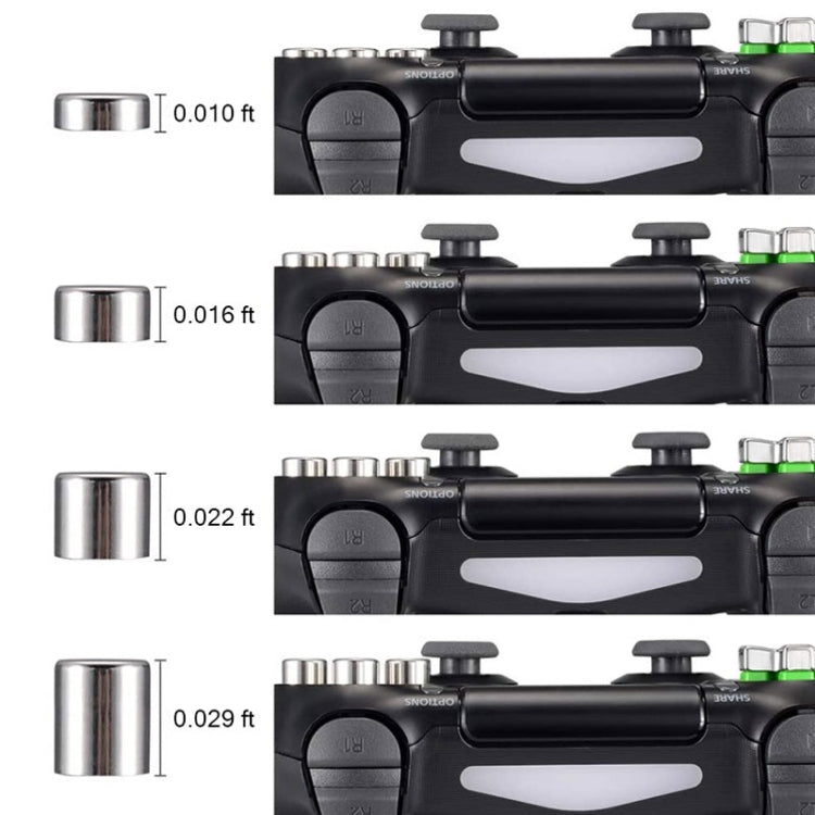 For PS4 20pcs /Set Gamepad Metal Buttons Mushroom Head Magnetic Base Cross Keys Accessory Set