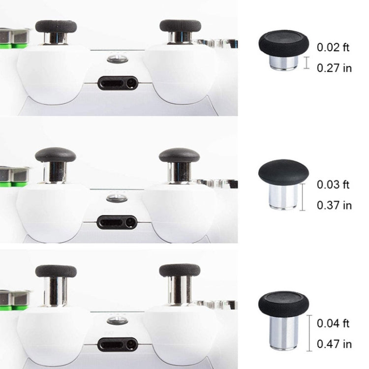 For PS4 Joystick 8pcs /Set Gamepad Metal Buttons Mushroom Head Magnetic Base Cross Keys Accessory Set