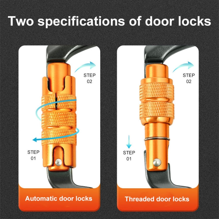 XINDA XD-8128 Outdoor Rock Climbing Load-bearing Carabiner Survive Kits, Color: Automatic-Gray