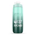 WEST BIKING 750ML Bicycle Water Bottle Portable Outdoor Cycling Water Cup, Color: Dark Green Gradient