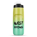 WEST BIKING 750ML Bicycle Water Bottle Portable Outdoor Cycling Water Cup, Color: Yellow Green Gradient