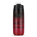 WEST BIKING 750ML Bicycle Water Bottle Portable Outdoor Cycling Water Cup, Color: Black Red Gradient