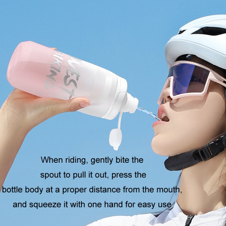 WEST BIKING 750ML Bicycle Water Bottle Portable Outdoor Cycling Water Cup, Color: Bright Yellow