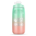 WEST BIKING 620ML Bicycle Water Bottle Portable Outdoor Cycling Water Cup, Color: Green Pink Gradient