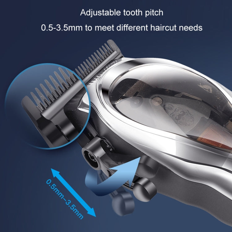 Rechargeable Magnetic Suspension High-speed Electric Hair Clipper(Black)