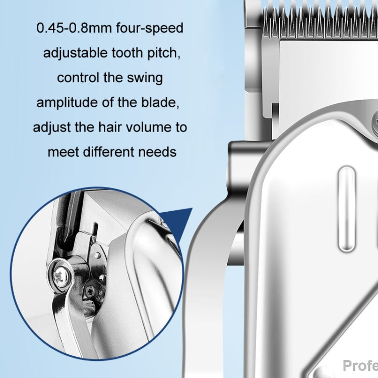 3pcs /Set Men Home Hair Salon High-power Hair Clipper(Black)