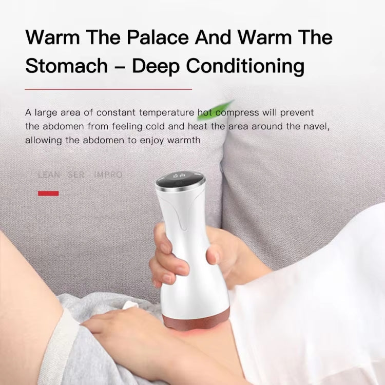Acupuncture Stone Electric Hot Compress Vibrating Massager Whole Body Universal 9-speed Adjustable Gua Sha Apparatus(Black)
