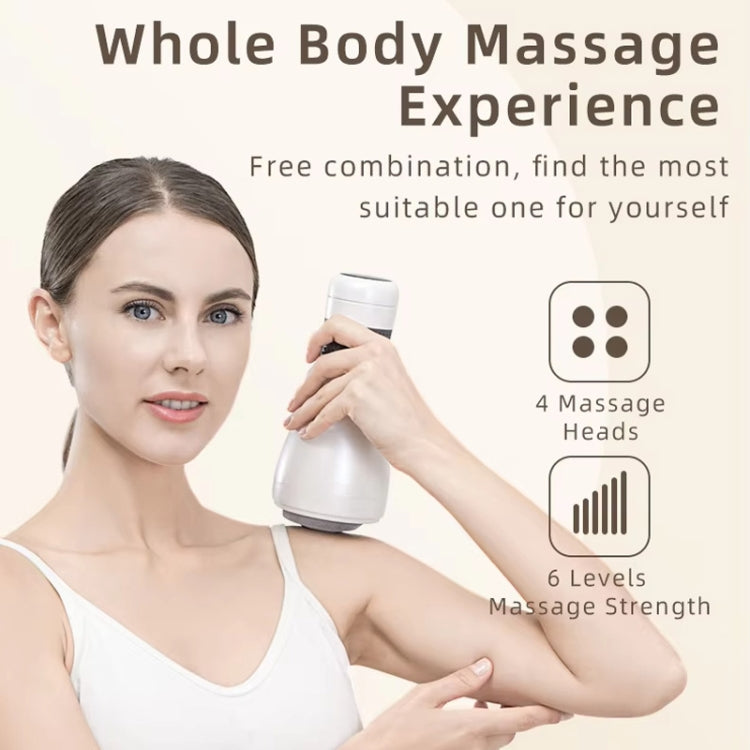 Body Slimming Apparatus Full Body Massage Belly Kneader Fat Loss Instrument(白色)
