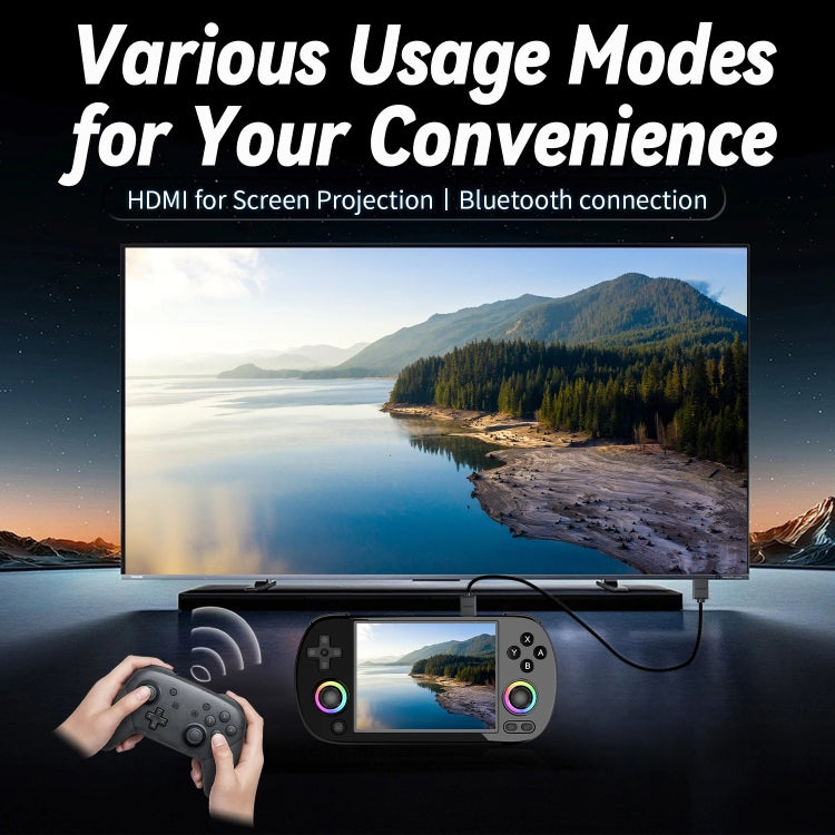 ANBERNIC RG40XXH WIFI Wireless Joystick Pocket Console HDMI Connection TV Online Sparring Game Console 256G(Blue)