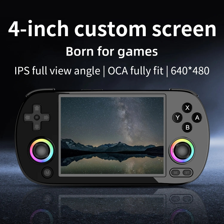 ANBERNIC RG40XXH WIFI Wireless Joystick Pocket Console HDMI Connection TV Online Sparring Game Console 64G(Blue)