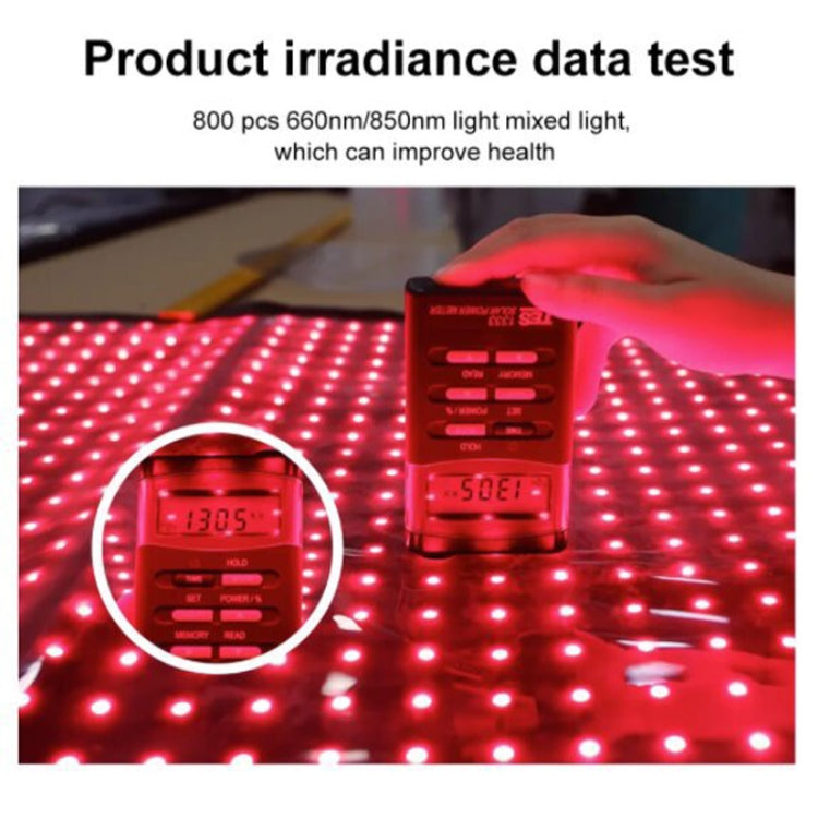 360 LED Beads Red Light Physical Therapy Waist Pad Infrared Fitness Light Therapy Pad AU Plug