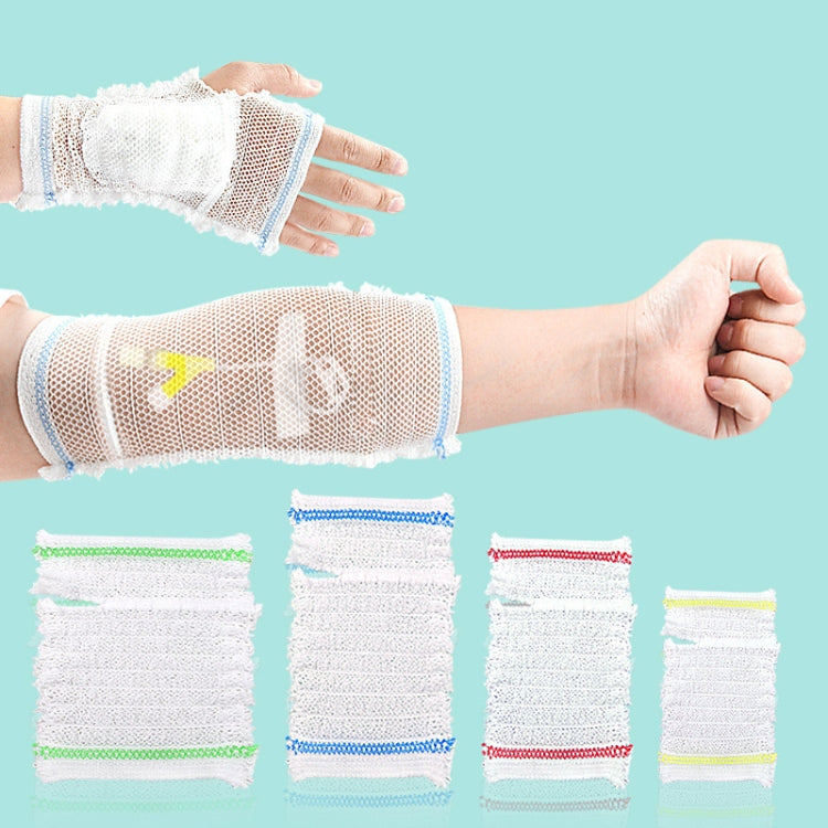 PICC Mesh Bandage Cover IOL Placement Fixation Nursing Isolation Mesh, Color: Blue Edge L For 17.5-40kg