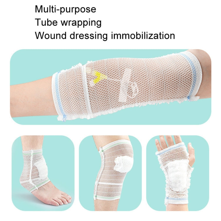 PICC Mesh Bandage Cover IOL Placement Fixation Nursing Isolation Mesh, Color: Blue Edge L For 17.5-40kg