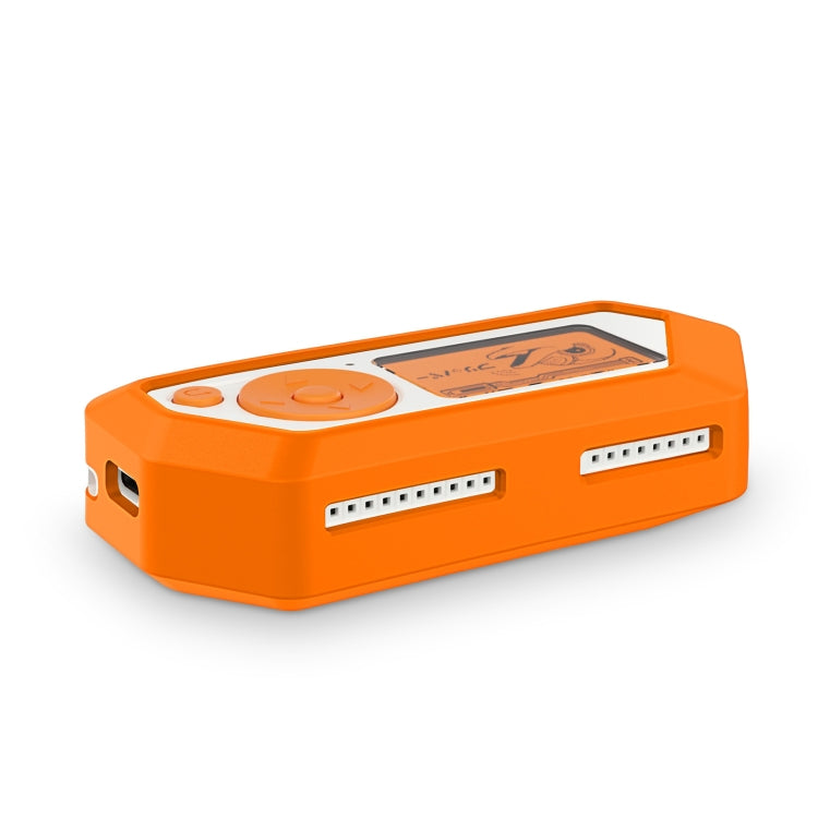For Flipper Zero Electronic Pet Silicone Full-Cover Protective Case(Orange)