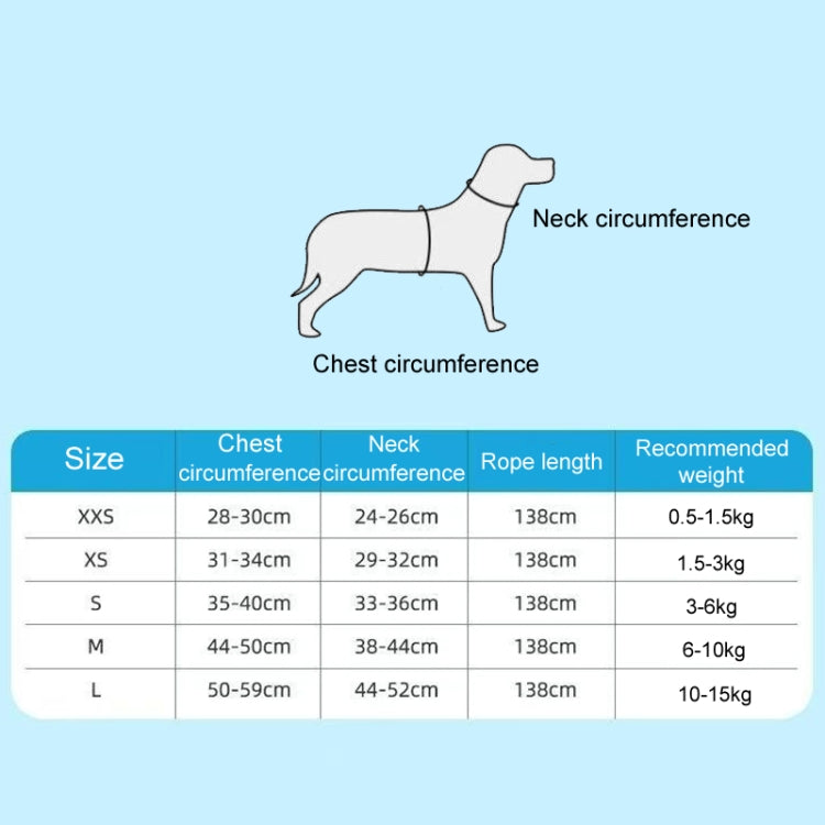 Undershirt Style Pet Chest Harness Summer Breathable Reflective Dog Leash, Style: Pink+1.5m Round Rope(M)