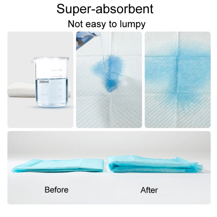 M 45 x 60cm 50pcs / Pack Pet Training Pads Thickened Water-Absorbent Dog Nappy Pad Diaper