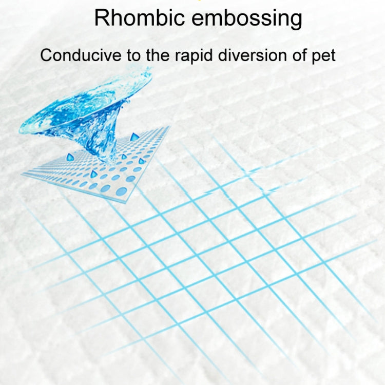 M 45 x 60cm 50pcs / Pack Pet Training Pads Thickened Water-Absorbent Dog Nappy Pad Diaper
