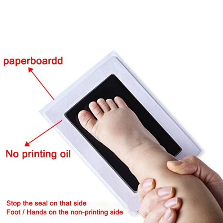 Non-Toxic Baby Handprint Footprint Imprint Souvenirs Infant Clay Toy Gifts(Black)