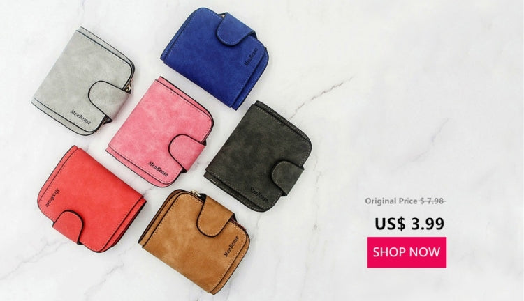 Women  Short Zipper Cute Coin Purse Mini Wallet(Dark Grey)