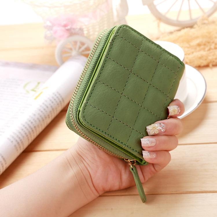 Women  Short Zipper Cute Coin Purse Mini Wallet(Black)