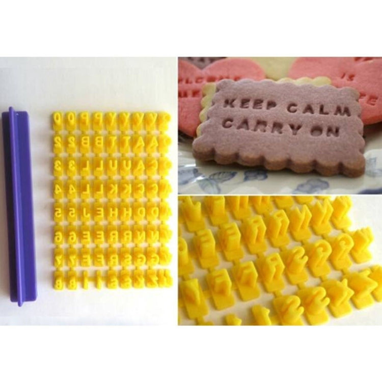 English Alphanumeric Symbol Seal Cookie Mold Movable Type Cake Mold Set