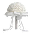 Bride Holding Bouquet Creative Simulation Holding Bouquet Wedding Supplies(White)