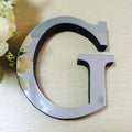2 PCS Home Decoration Creative Personality English Letters Acrylic Mirror 3D DIY Wall Stickers(G)