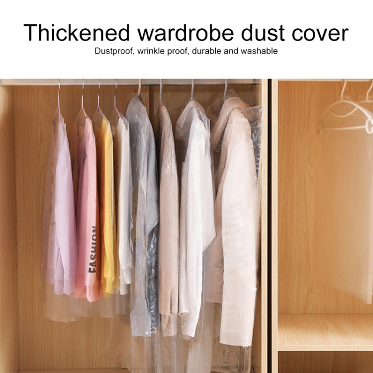 100 PCS Disposable Transparent Clothes Dust Bag Dust Cover, Size:60x100cm, Thickness:PP 4 Wires