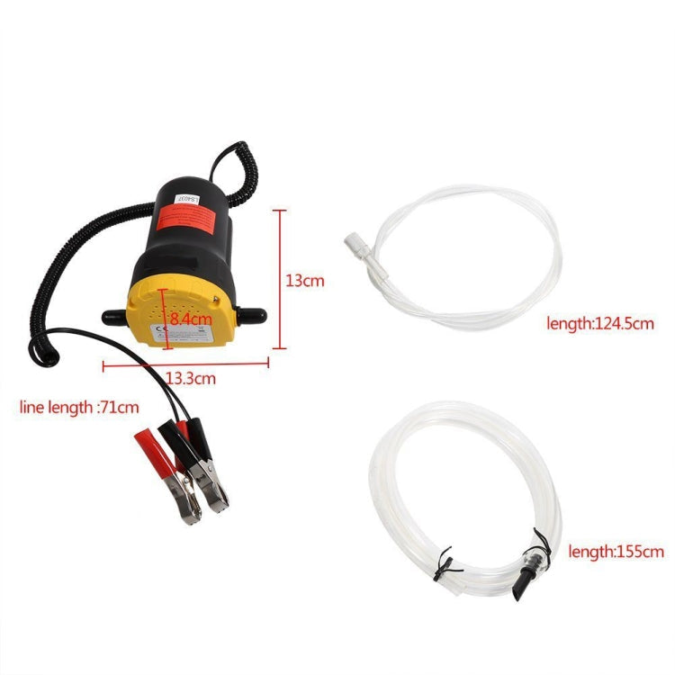 12V 60W Oil / Crude Oil Fluid Sump Extractor Scavenge Exchange Transfer Pump Suction Transfer Pump + Tubes for Auto Car Boat Mot