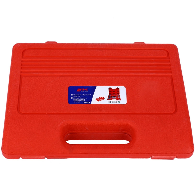 Universal Auto Car Precision Disc Brake Caliper Wind Back Tool Kit Brake Pad Brake Pump Brake Piston Car Repair Tool Kit(12 PCS Brake Air Pump)