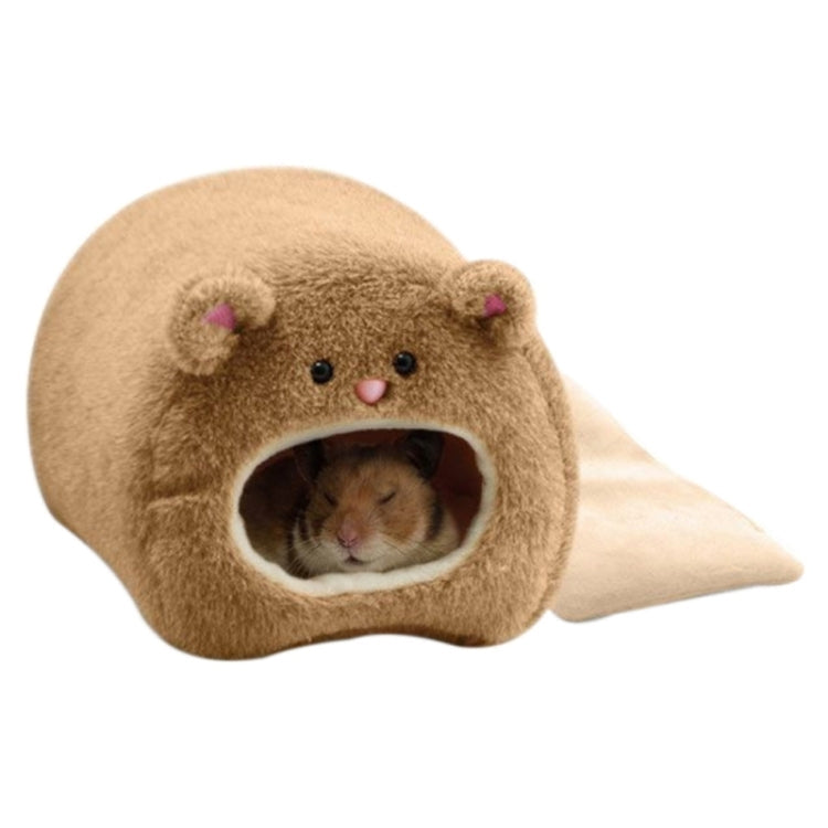 Cute Small Animal Cages Pet Rabbit Hamster House Bed Rat Qquirrel Guinea Winter Warm Hanging Cage Hamster Nest(Blue)