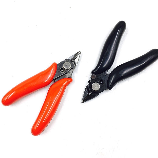 Stainless Steel Mini Electronic Water Cut Pliers Electrician Repair Tools, Color:Red