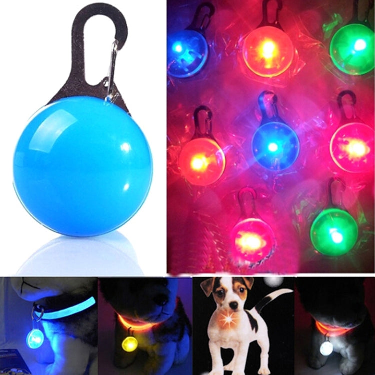 LED Flashlight Dog Cat Collar Glowing Pendant Luminous Bright Decoration Collars(Blue)