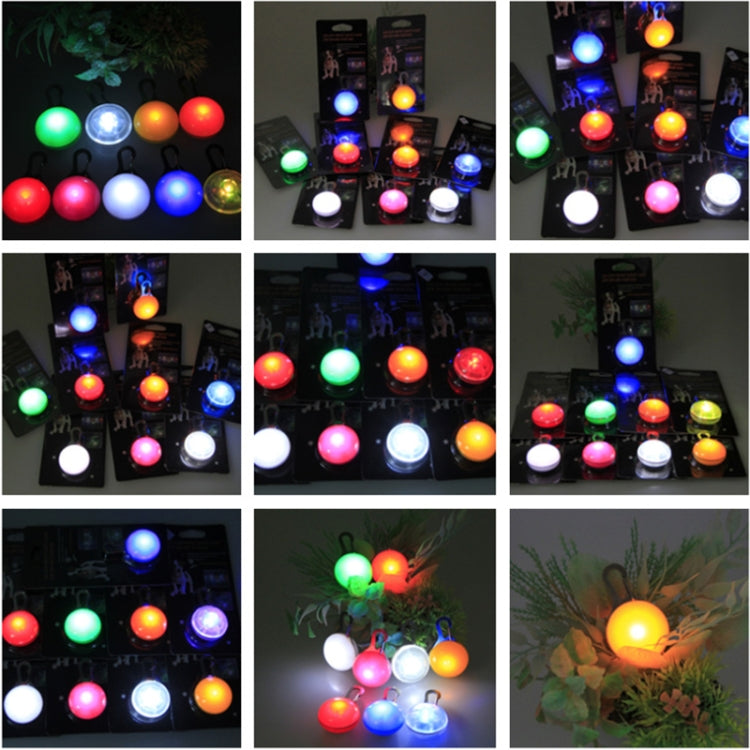 LED Flashlight Dog Cat Collar Glowing Pendant Luminous Bright Decoration Collars(Blue)