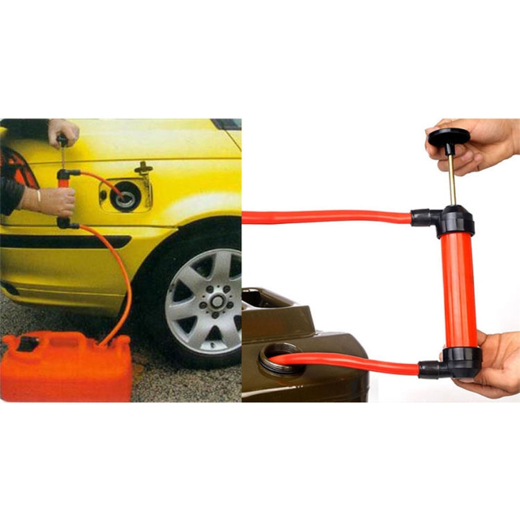 Manual Oil Pumping Pipe for Car Oil Transfering Oiling pumping Liquid Water Chemical Transfer Inflatable Pump(Red)