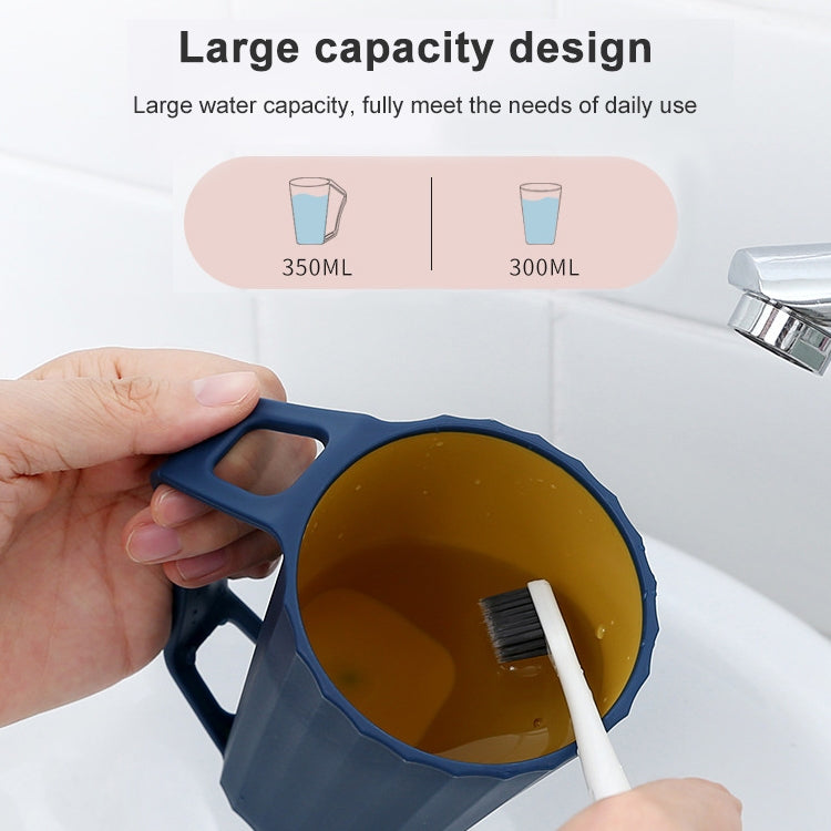 Couple Creative Simple Home with Handle Wash Brushing Cup(Blue)