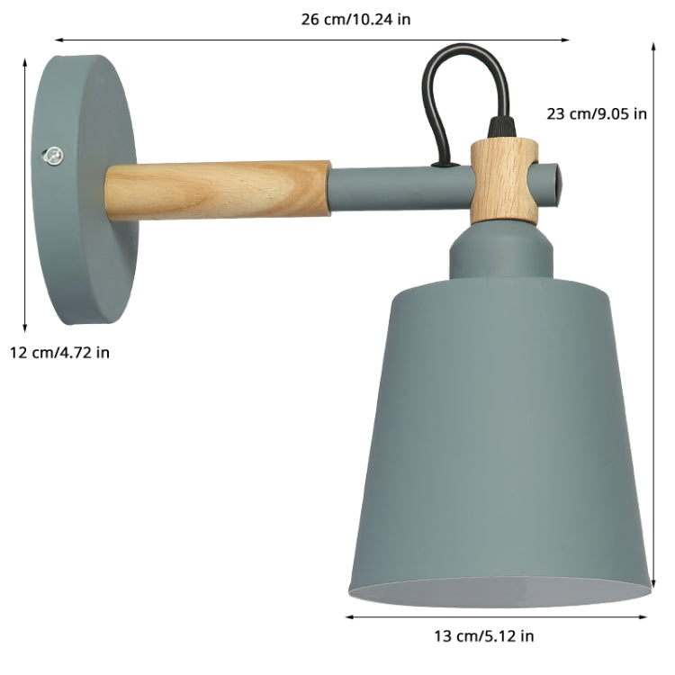 Staircase Aisle Bedside Bedroom Wall Lamp Creative Simple Background Restaurant Oblique Barrel Light, AC 220V(Pink)