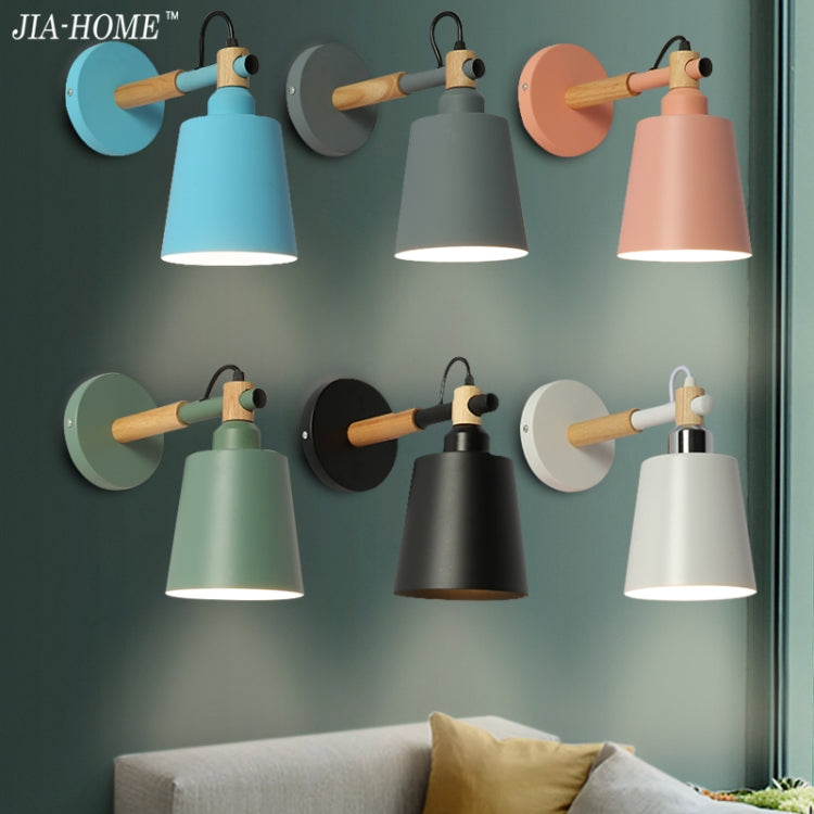 Staircase Aisle Bedside Bedroom Wall Lamp Creative Simple Background Restaurant Oblique Barrel Light, AC 220V(Pink)
