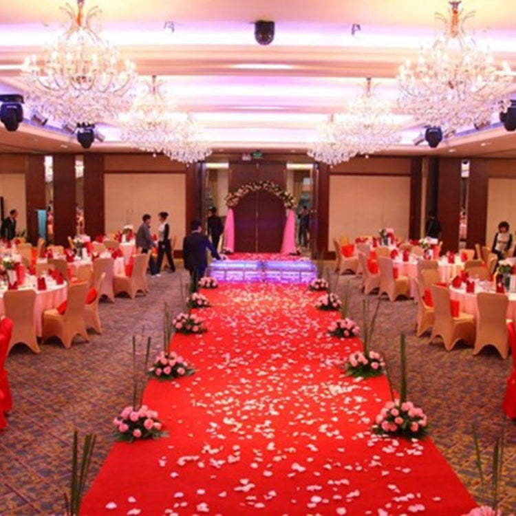 1000pcs / 10 Pack Artificial Wedding Rose Petals Flowers Wedding Decorations(Wine Red)