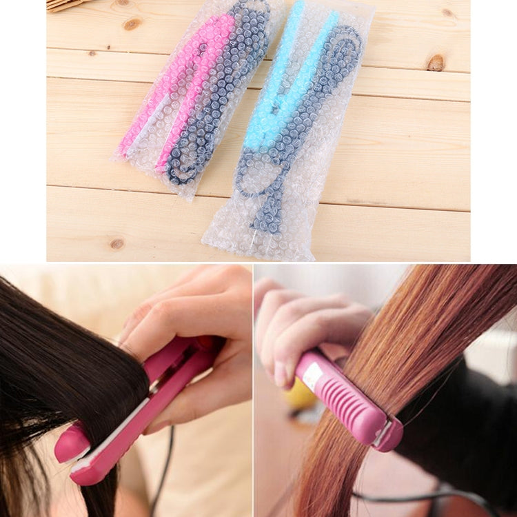 Mini Hair Straightener Ceramic Tourmaline Plates Curler(Pink)