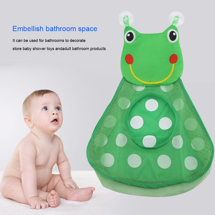 Baby Shower Bath Toys Storage Mesh Bag with Strong Suction Cups(Yellow)