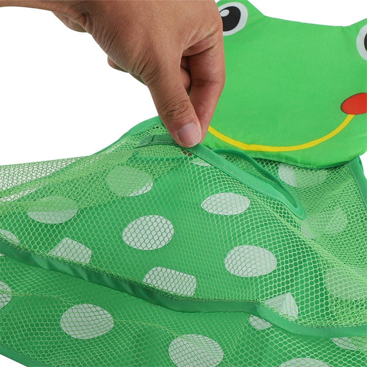 Baby Shower Bath Toys Storage Mesh Bag with Strong Suction Cups(Green)