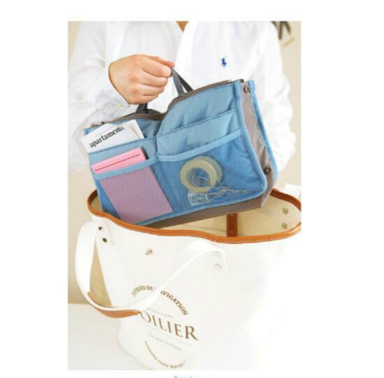 Waterproof Folding Travel Bag Nylon Large Capacity Sundries Storage Bag(Sky Blue)