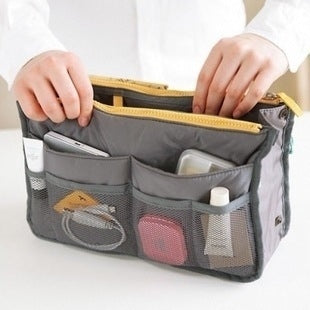 Waterproof Folding Travel Bag Nylon Large Capacity Sundries Storage Bag(Gray)