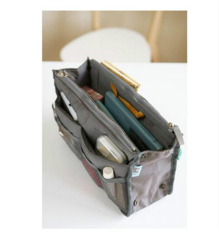 Waterproof Folding Travel Bag Nylon Large Capacity Sundries Storage Bag(Gray)